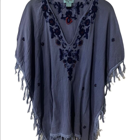 Letarte Floral Embroidered Tassel Tunic cotton - Picture 2 of 7